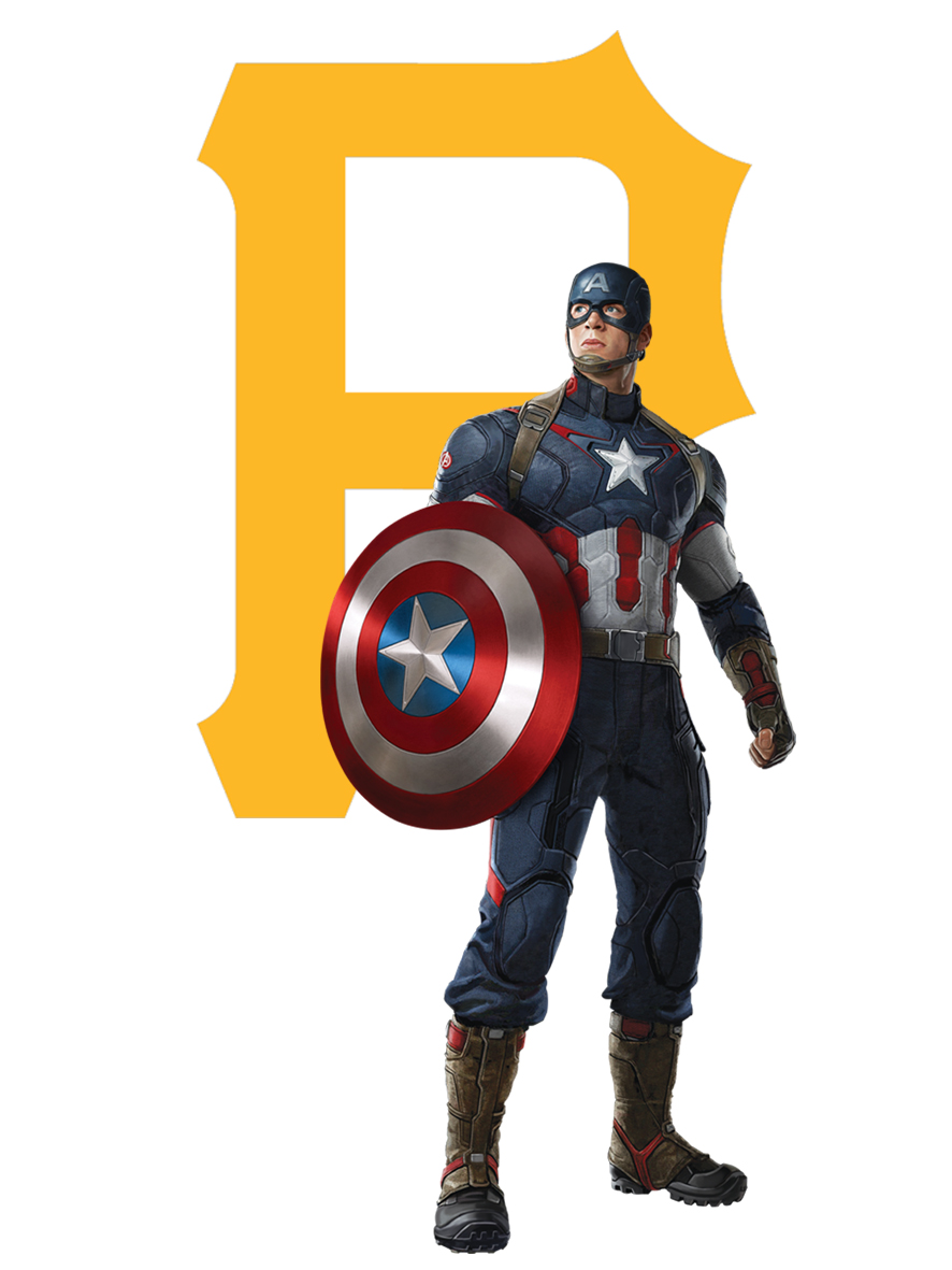 Pittsburgh Pirates Captain America Logo iron on paper